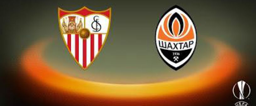 The Europe League Sevilla FC - Shakhtar Donetsk semi-final football game 